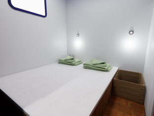 Comfort Doppelbett Kabine mit Badezimmer